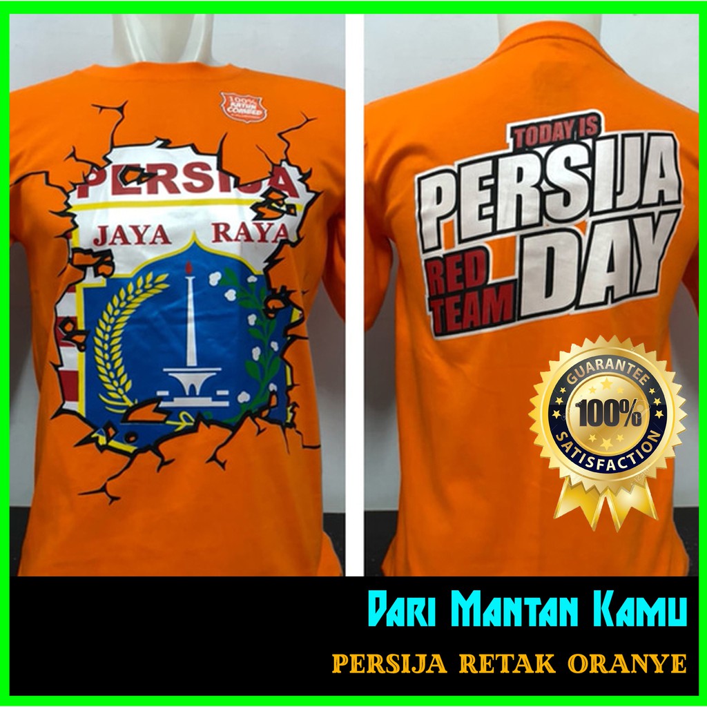 Bayar Ditempat COD KAOS BAJU DISTRO Anak BOLA The Jak Angel PERSIJA PERSIJA KEEP SUPPORT ORANGE