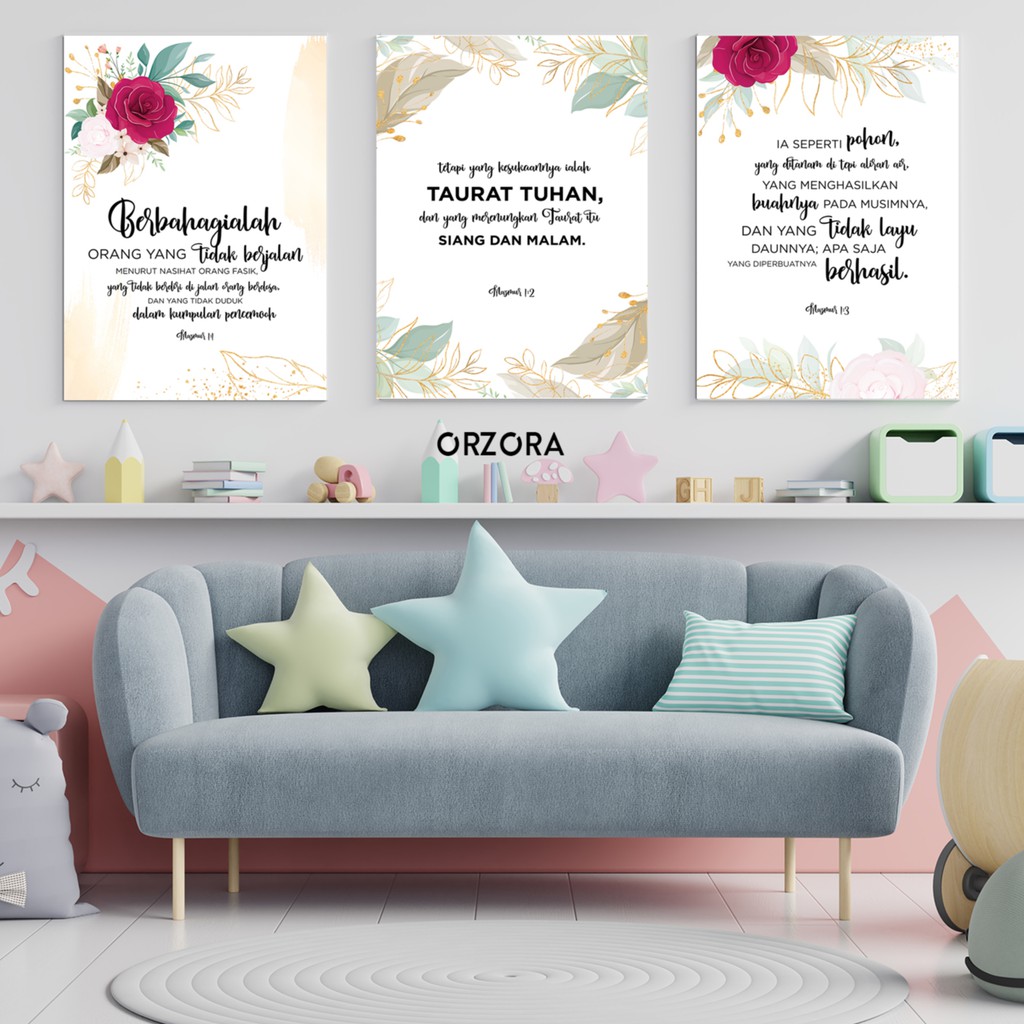 Poster Rohani Kristen / Dekorasi Rumah /Poster Inspirasi(AP30012)