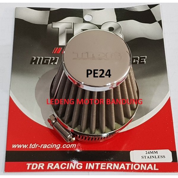 PE24 Open Filter Udara TDR Karburator PE 24 Saringan Stainless KNN K&N