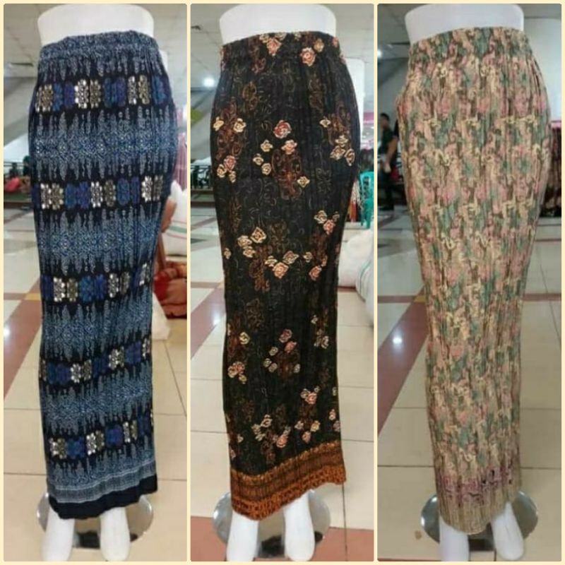 ROK PLISKET BAWAHAN KEBAYA  ROK PLISKET BATIK  ROK PLISKET KARET  ROK KEBAYA