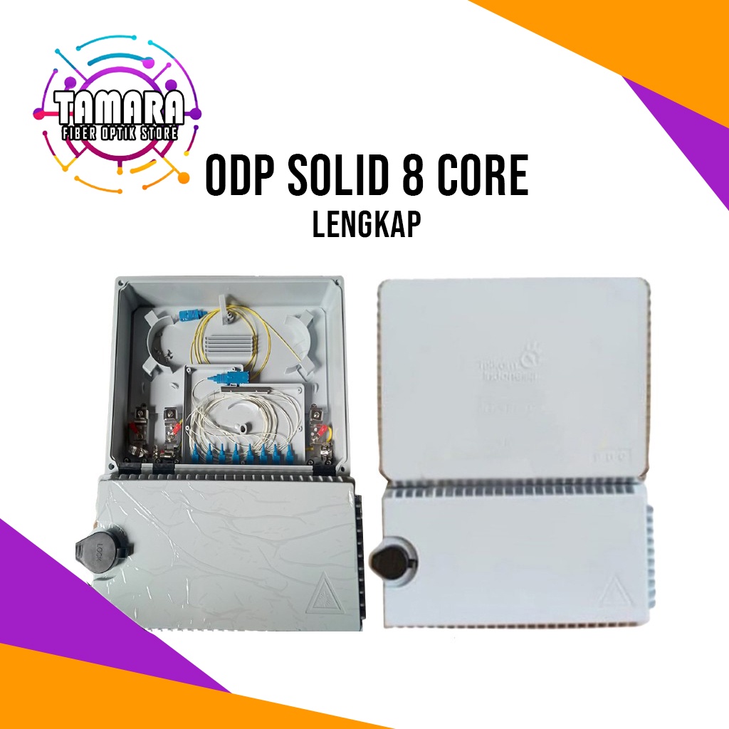 Odp 8 core solid / odp solid 8 core lengkap splitter 1:8 UPC