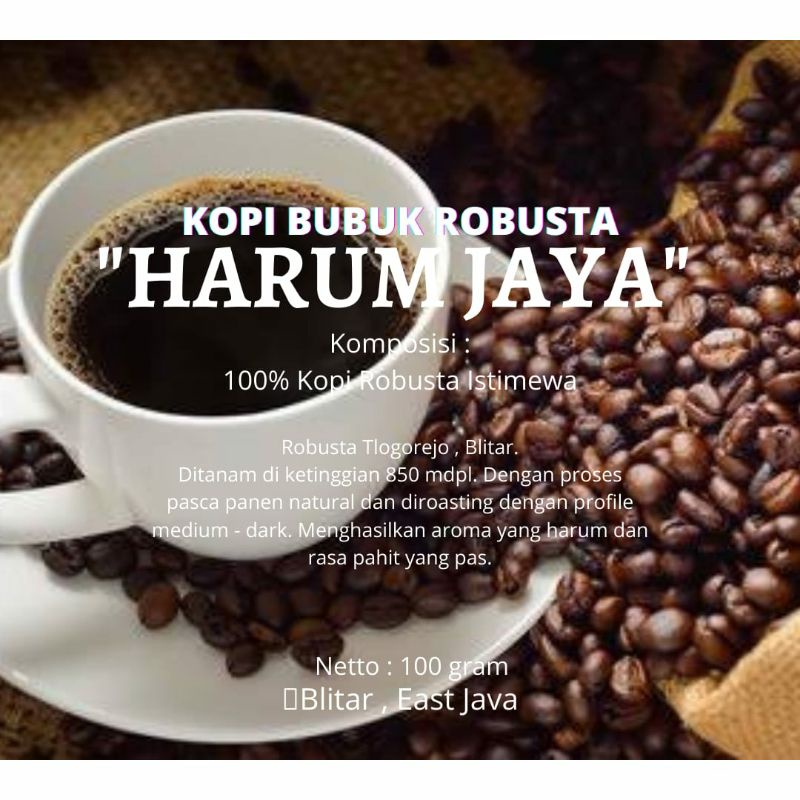 

Kopi robusta 100% asli