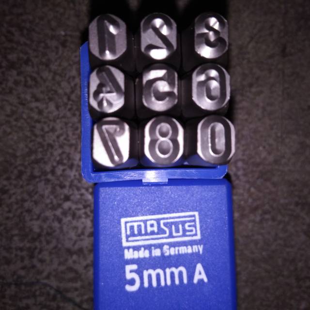 

MASUS Germany Angka Ketok 6 mm Stamp Punch Figure 0-9