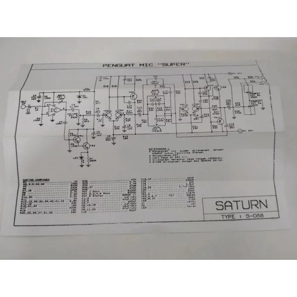 PCB Penguat MIC Super S-088