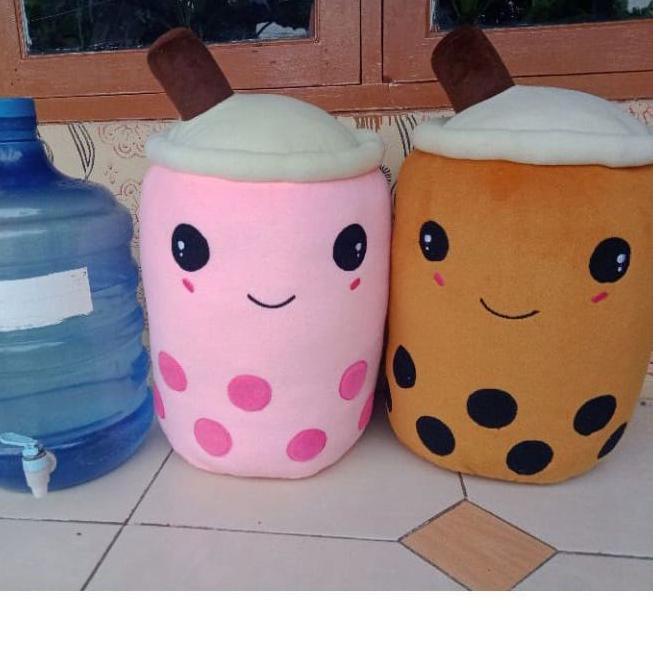 TERLARIS Boneka boba jumbo 60cm/boba milk tea isi padat