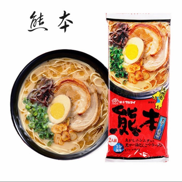 

Marutai Kumomoto Kuro Mahyu Tonkatsu Ramen Original Japan 186 gr 2 pack