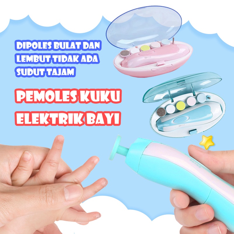 Alat Kikir Kuku bayi /Gunting Kuku Bayi elektrik Baby Nail Trimmer