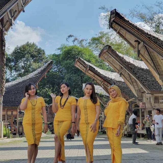 Setelan tenun adat toraja original full lapisan