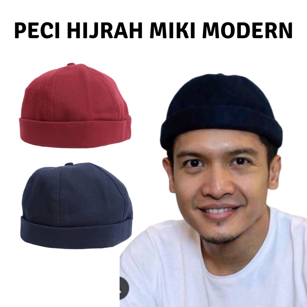 Topi Cap Miki Hat Mikihat Peci Hijrah Kopiah Gaul Hits Ravel Vectro Murah Terbaru Dan Keren