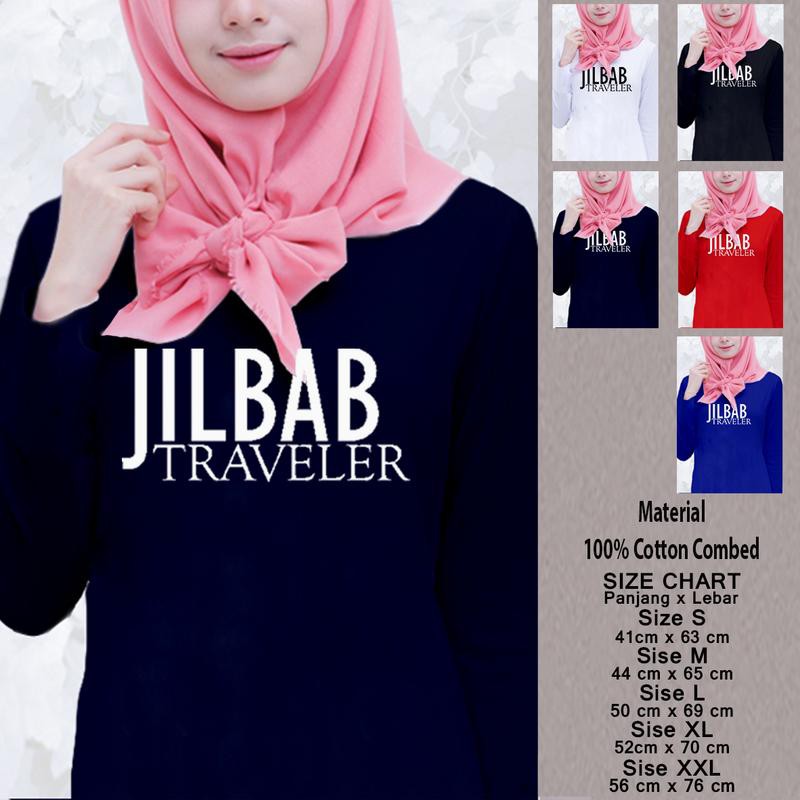 Kaos Muslim Wanita Panjang SN-WLMSMY370 JILBAB TRAVELER Baju Dakwah
