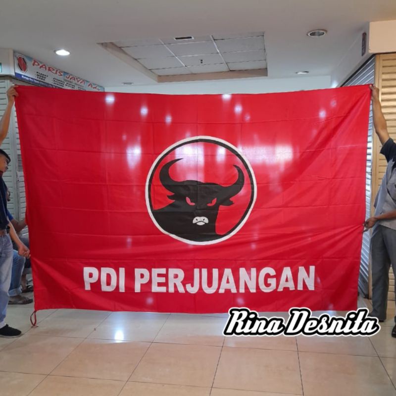 Jual Bendera Partai Pdi Perjuangan Ukuran 2x3 Meter Shopee Indonesia