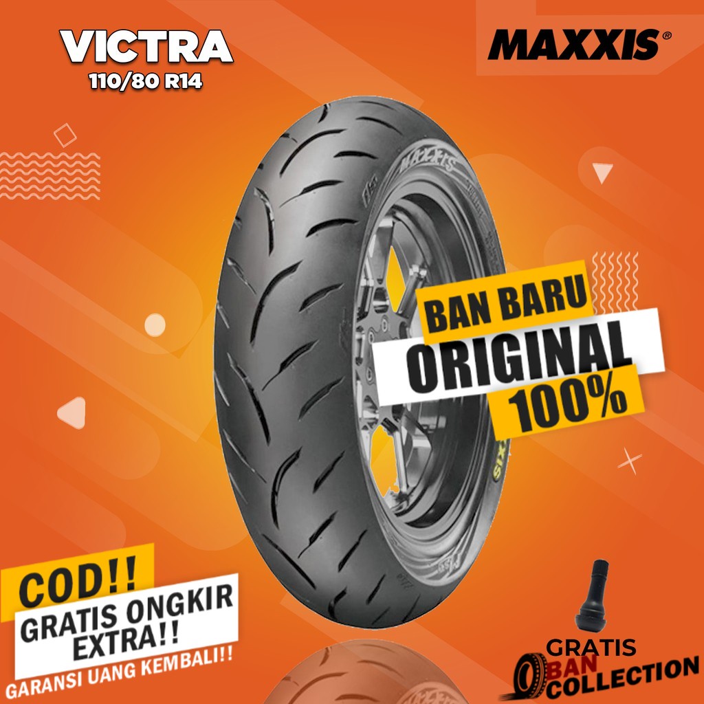 Ban Depan Motor YAMAHA AEROX // MAXXIS VICTRA 110/80 Ring 14 Tubeless ban motor matic tubles ring 14