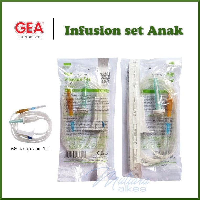 Eceran Disposable Infusion Dewasa dan Anak GEA