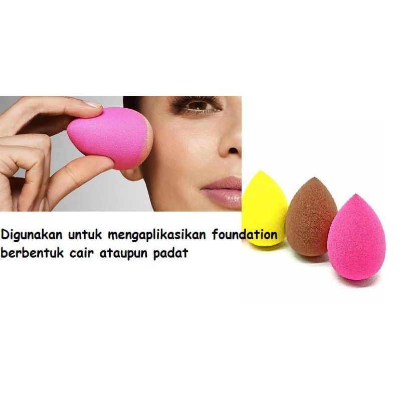 BBE018 Beauty Blender Egg Spons Telur Blender Foundation, Spons Meratakan Make Up Sponge Foundation