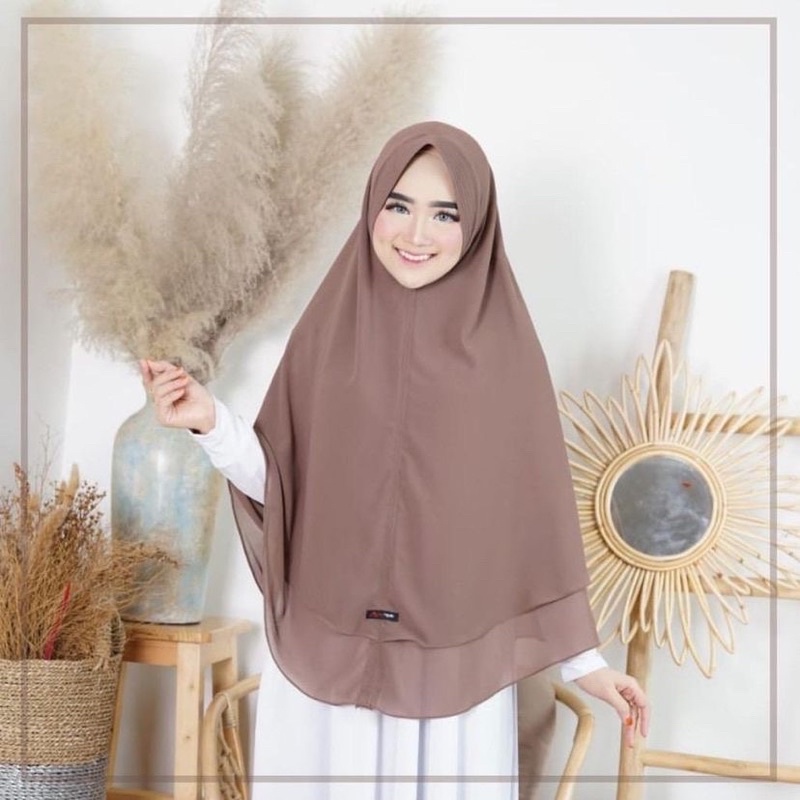 HIJAB JILBAB AISYAH PED 2LAYER CERUTY BABYDOLL MINANG JUMBO TERMURAH