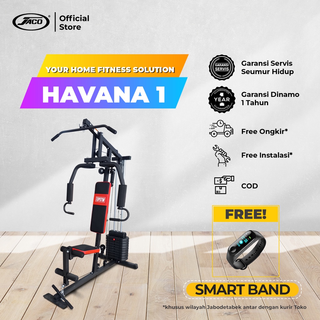 Alat Fitness Home Gym Satu Sisi Topgym Havana 1 PLB