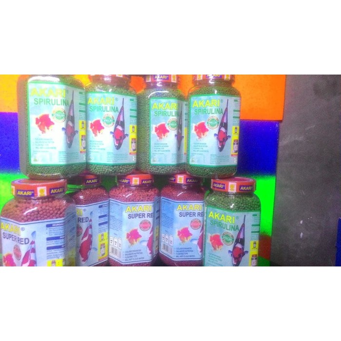 pakan ikan akari sprulina untuk koi-mas koki, ikan hias high quality