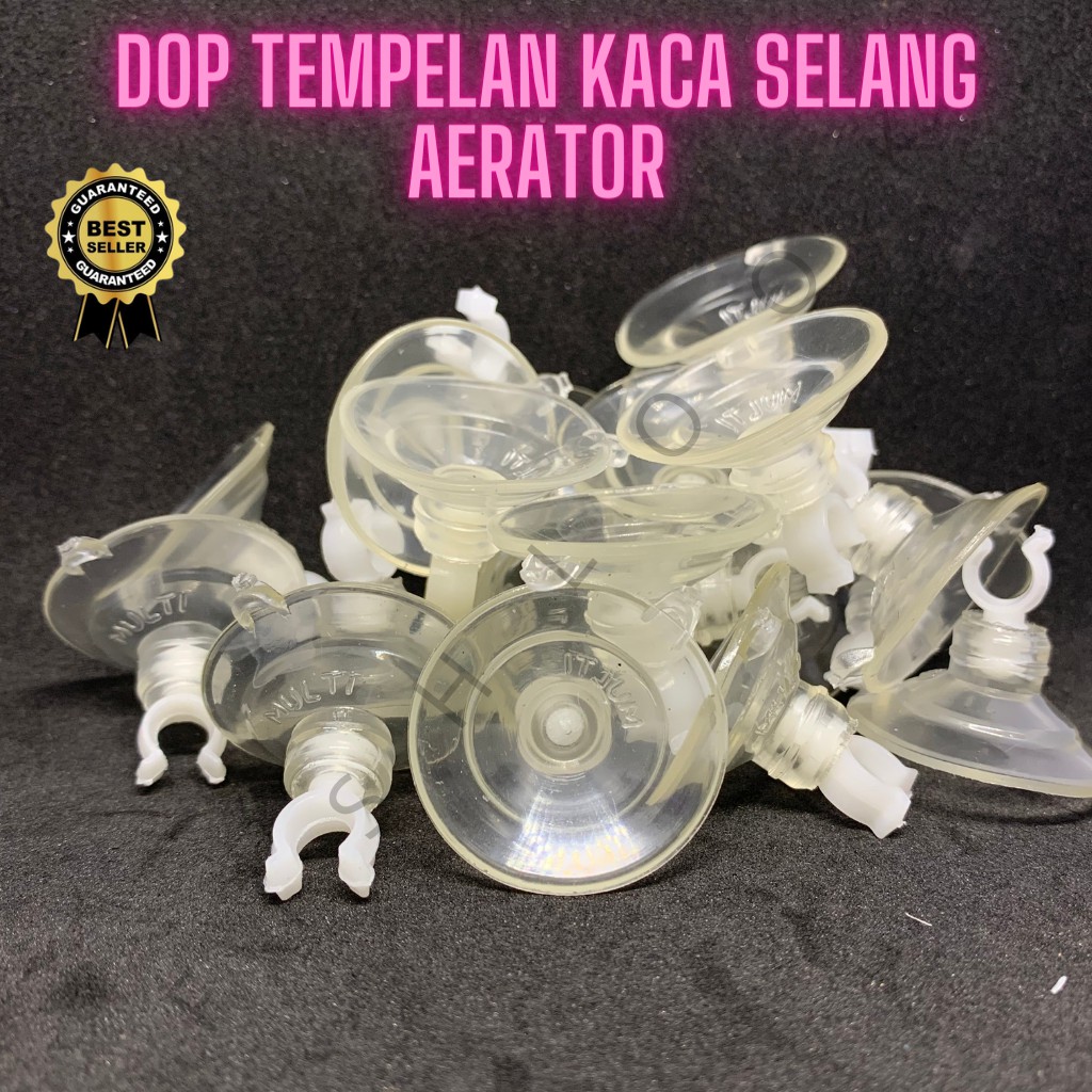 Dop Tempelan Kaca Selang Aerator Hidroponik Aquarium aquascape