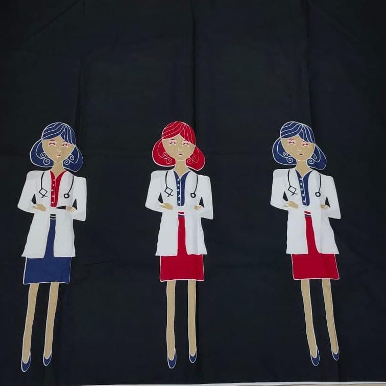 Kain batik solo dokter hitam