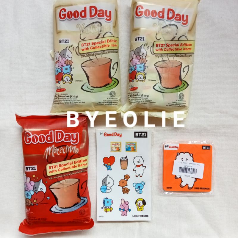 [Ready] Kopi Good Day BT21 Special Edition