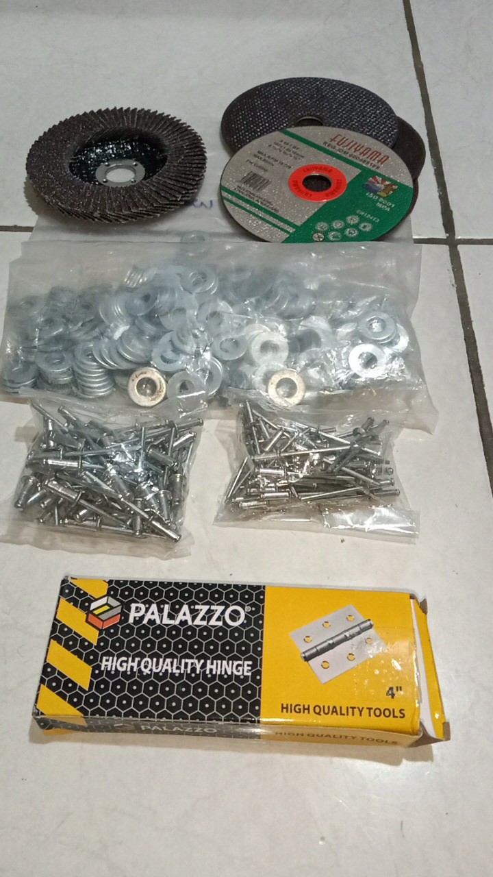 Engsel Pintu Jendela Kupu - Kupu 4 Inci Silver