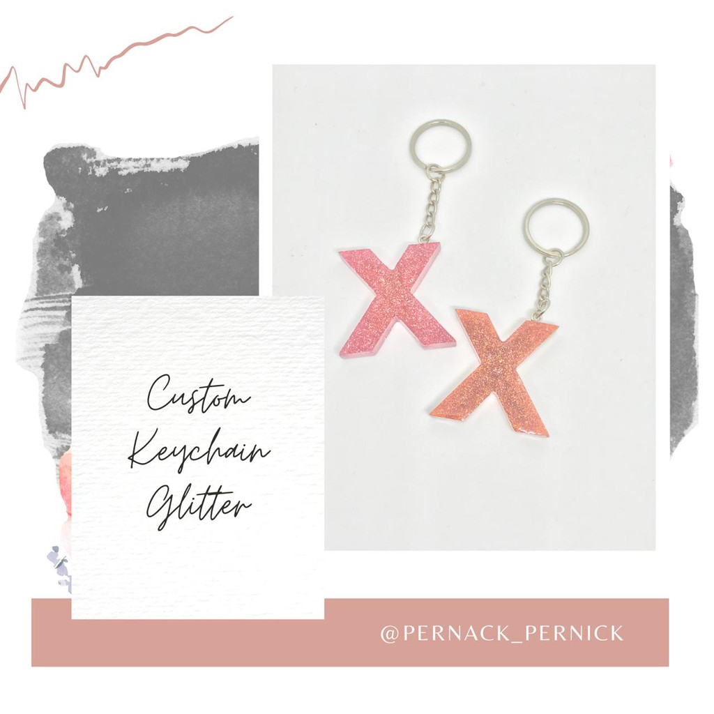 KEYCHAIN CUSTOM RESIN / GANTUNGAN KUNCI CUSTOM RESIN POLOS