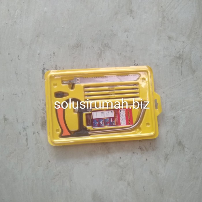 GERGAJI TRIPLEK 6MATA GERGAJI TANGAN BOX KUNING PVC