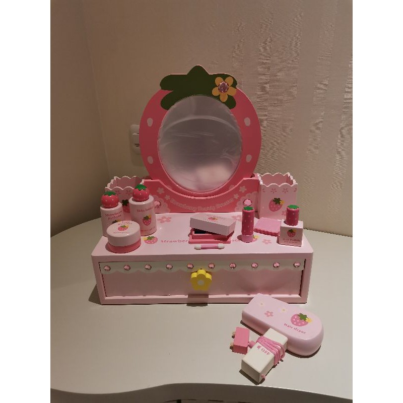 Pink strawberry dressing table