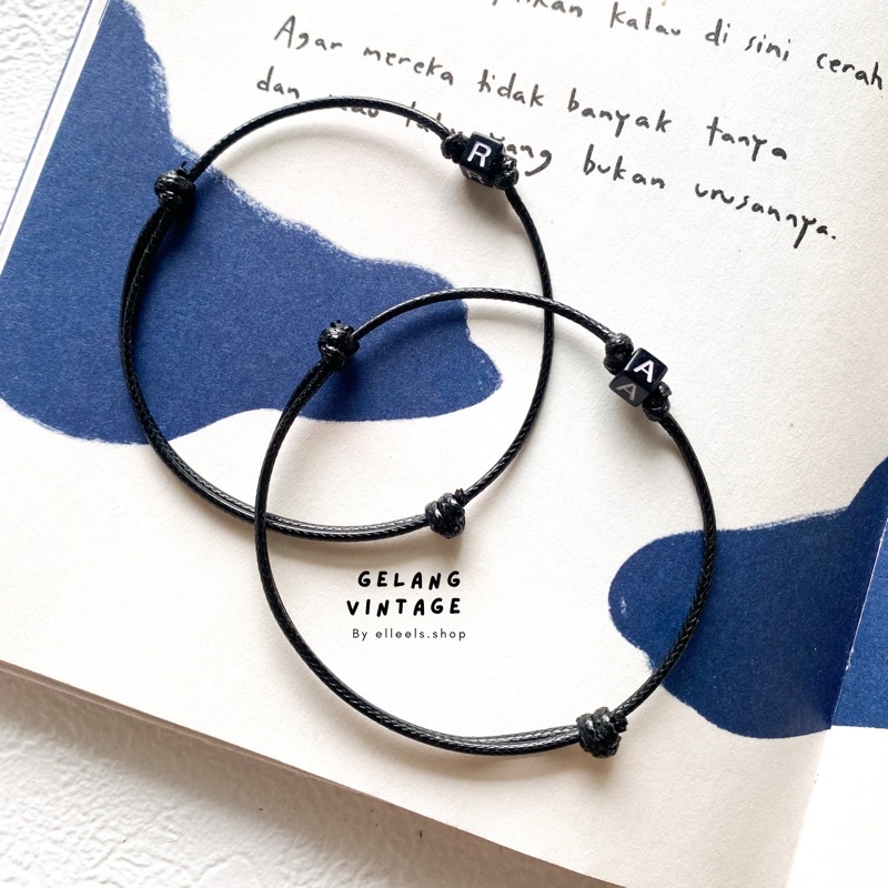 (varian T-Z)GELANG COUPLE/GELAN INISIAL NAMA/GELANG HURUF