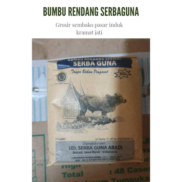 

Bumbu Rendang Serba Guna 250gram