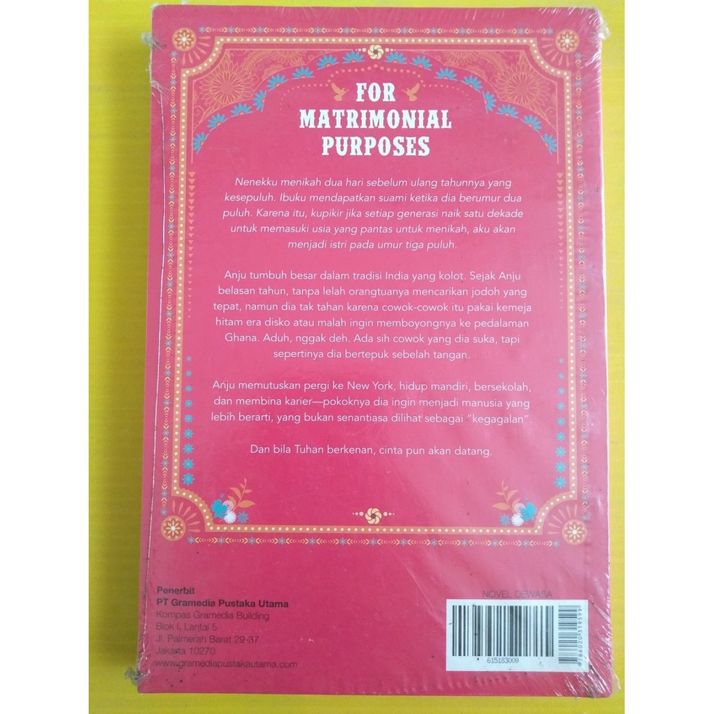 Chicklit : For Matrimonial Purposes - Cinta Kan Datang ( Kavita Daswa