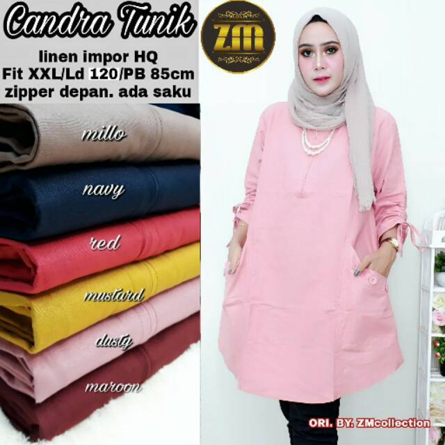CHANDRA TUNIK LINEN IMPORT HQ PREMIUM