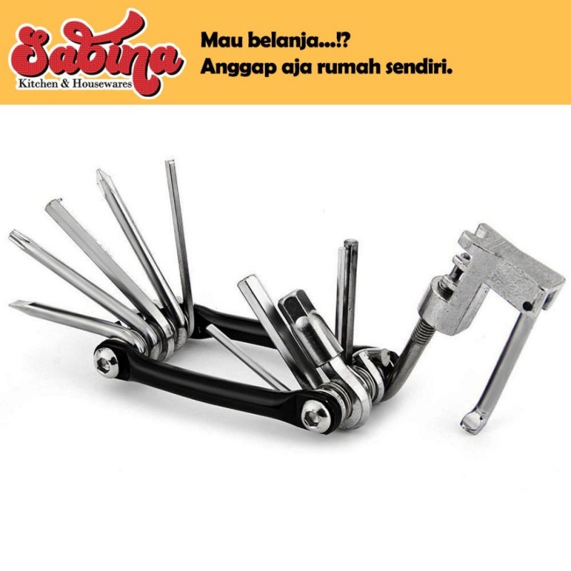 Obeng Set Reparasi Serbaguna EDC Tool Kit 11 in 1 Perkakas Sepeda