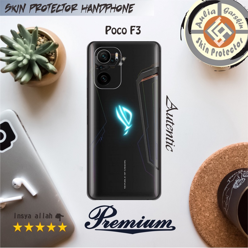 Garskin Hp POCO F3 Motif Rog Free Custom Motif (Bisa COD)