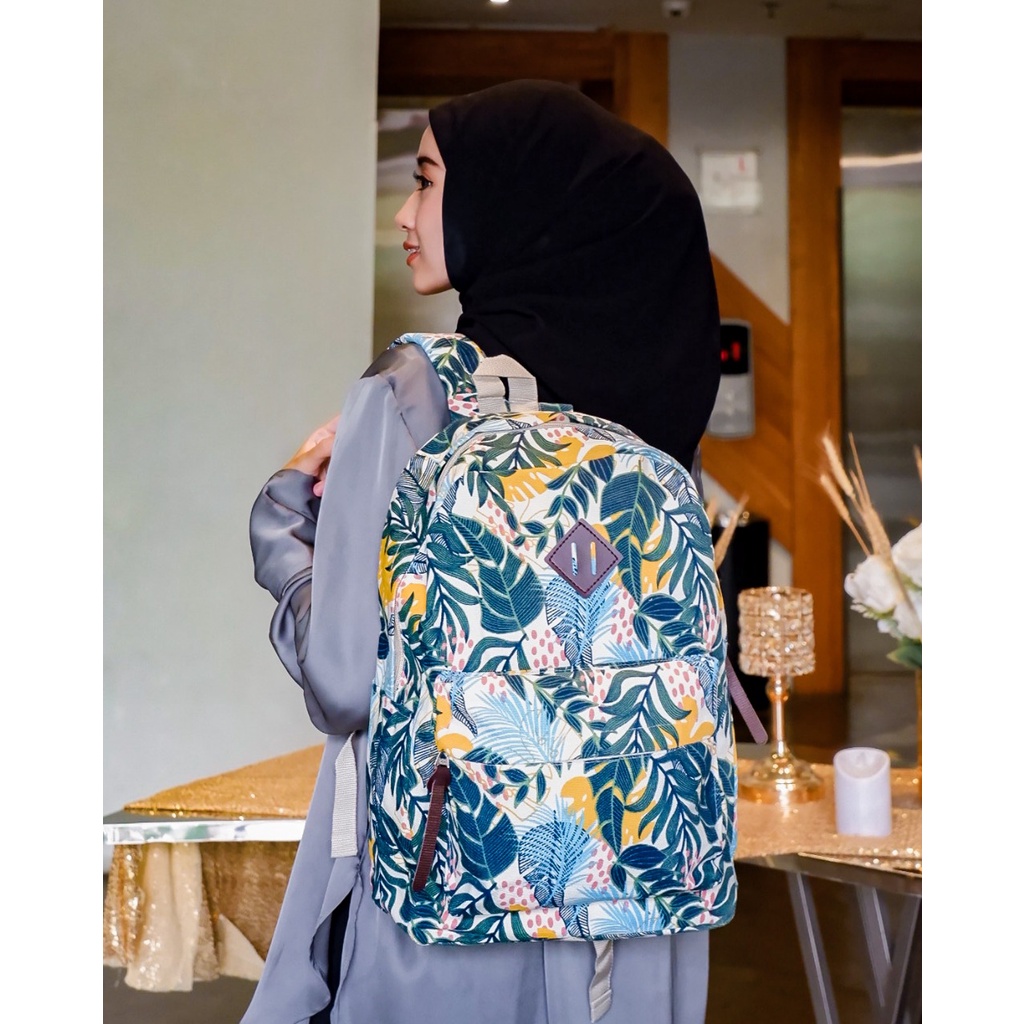 BACKPACK TROPICANA // taskanvasbdg - tas kanvas - tas ransel wanita - tas wanita - tas lucu - tas cewek