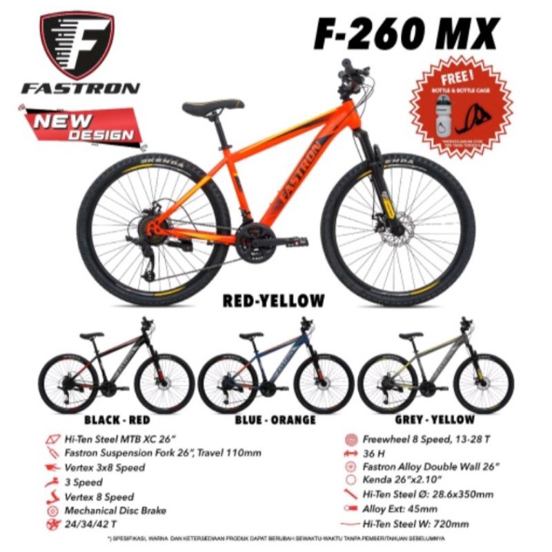 sepeda gunung fastron F 260 MX 26 inch