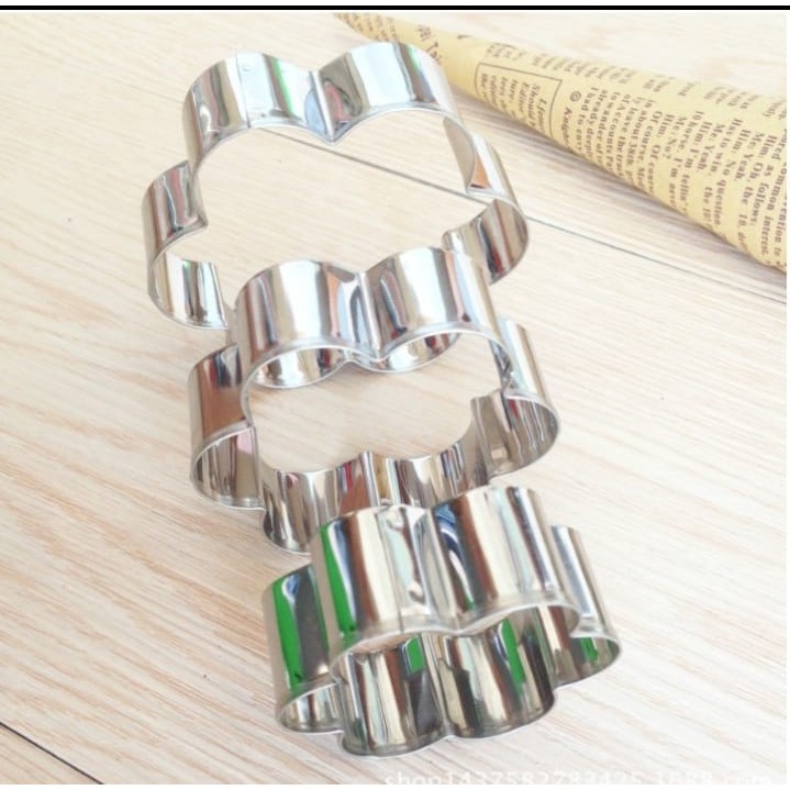 Cetakan Kue Kering / Cookie Cutter Bahan Stainless 12pcs