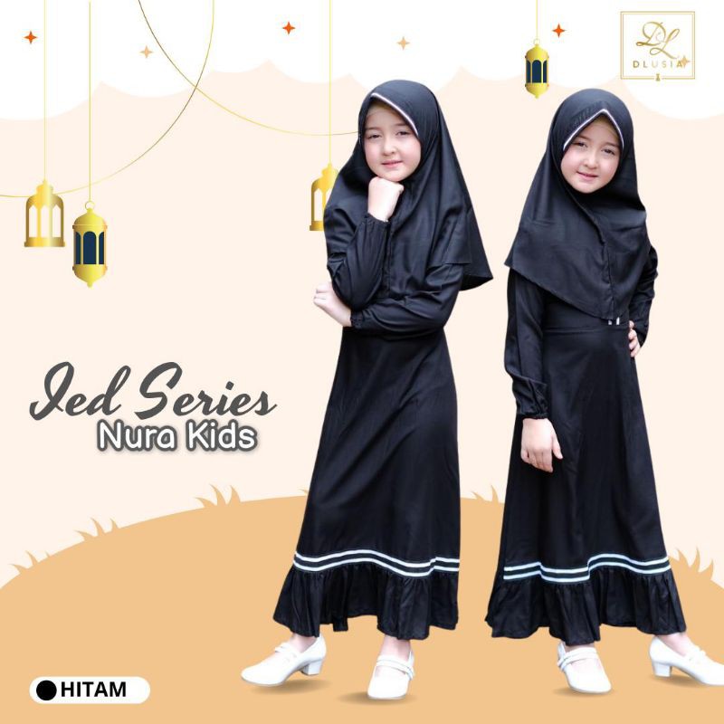 Nura Kids by Dlusia Ori Baju Muslim Anak Gratis Hijab