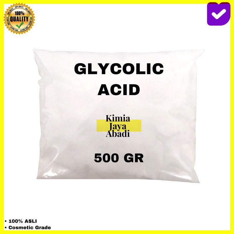 Glycolic Acid / Asam Glikolat/ Glycolic Acid Powder/ Glycolic Acid Bubuk 500 Gram