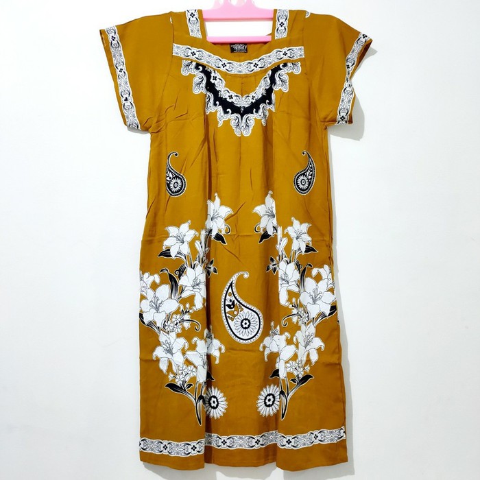 Daster Batik Hengky - Sikak Anggrek Pasta (Baju tidur dsster murah)