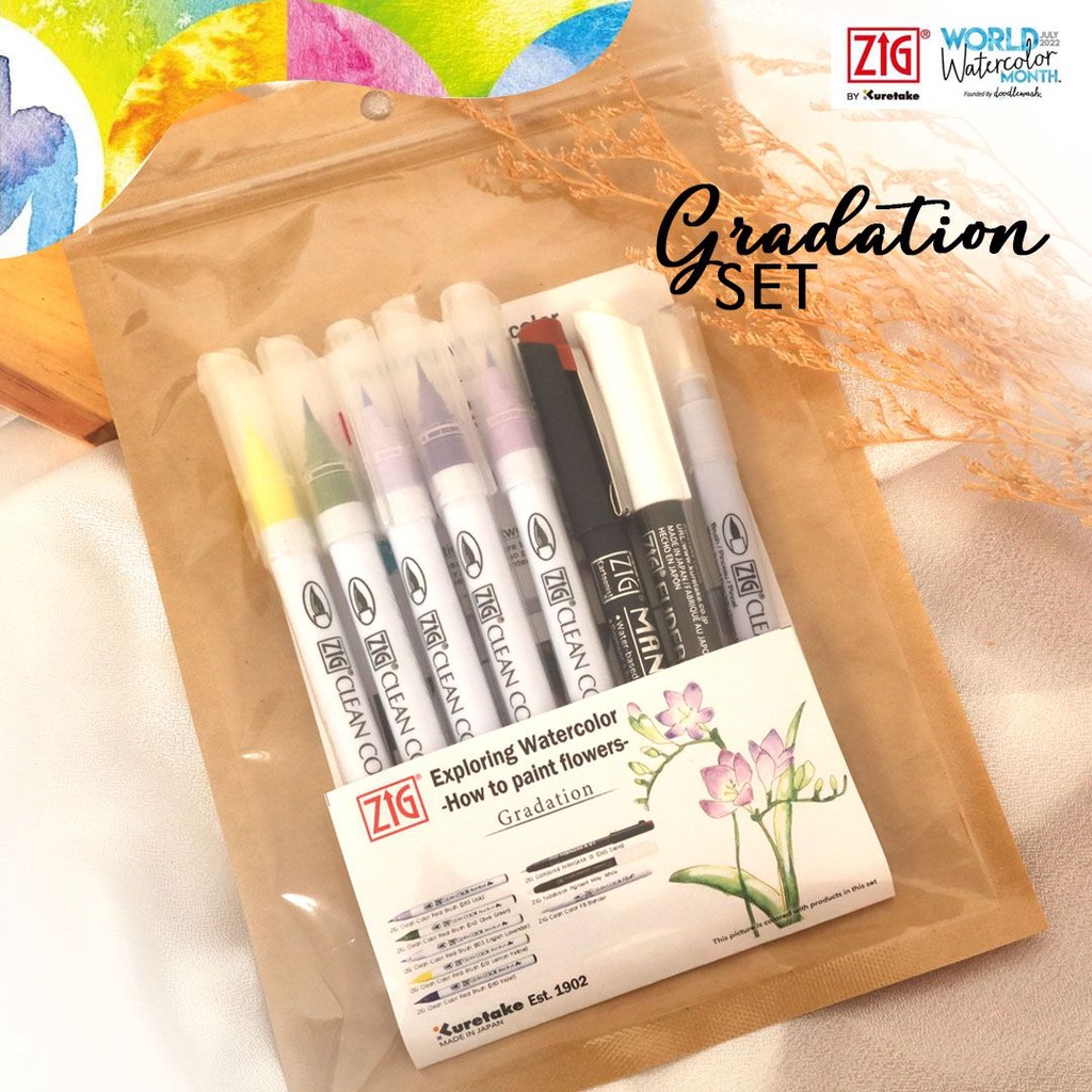 

ZIG EXPLORING WATERCOLOR "GRADATION" SET