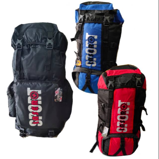 Tas carrier 50L tas gunung camping hiking traveling