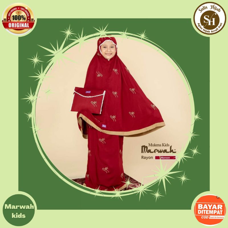 mukena mukenah perlengkapan peralatan alat sholat anak TK SD kelas 1 usia umur 4 5 6 7 tahun wanita 