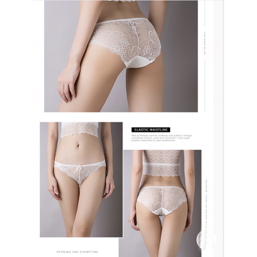 Celana Dalam Wanita Underwear Bahan Lace ukruan M_XL C071