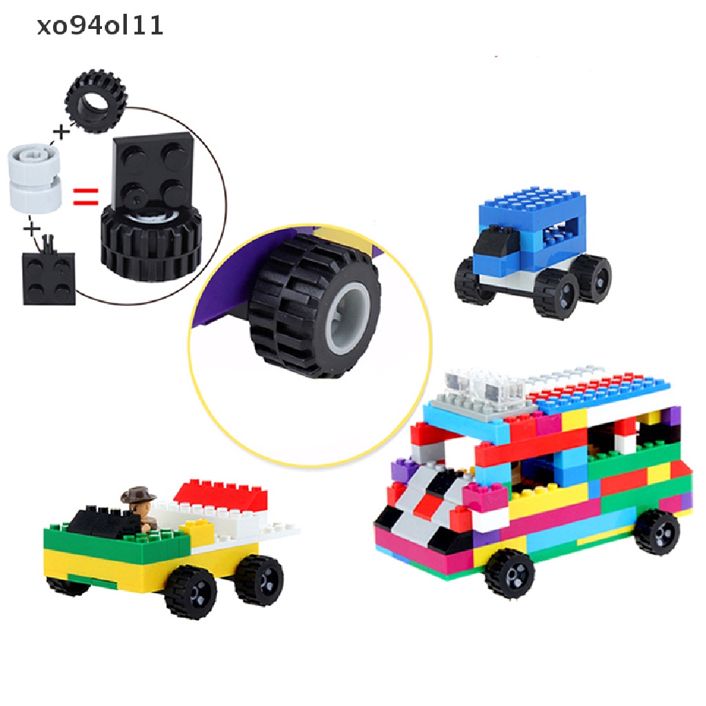Xo 48PCS MOC Mainan Balok Bangunsusun Model Lego Bentuk Ban Untuk Anak OL