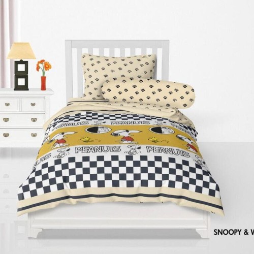 Sprei My Love Single 100x200 No 4 - Motif Karakter Snoopy