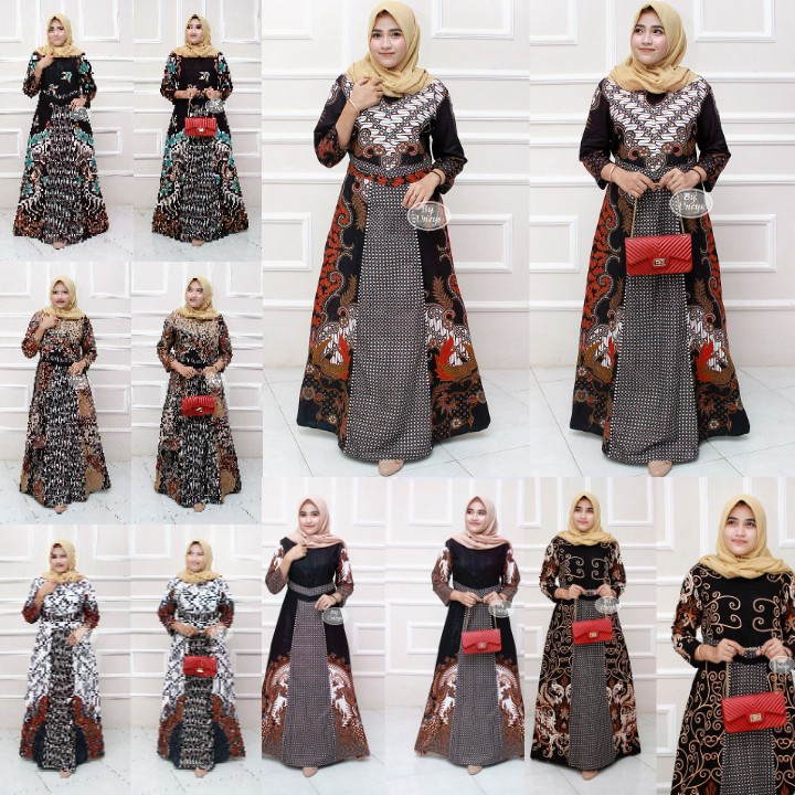 GAMIS BATIK JUMBO All Size MANGGAR, PADI,SEKAR,CANTIK,KUBIS,KIPAS,DAUN,KUPU,NADINE,GENDIS