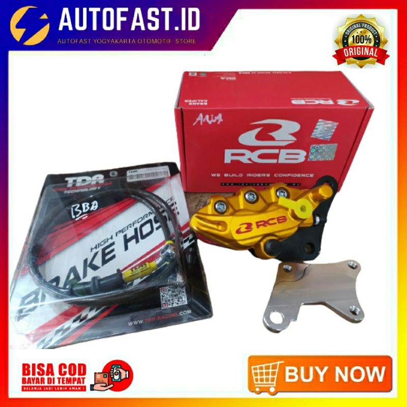 PAKET REM DEPAN RCB ORIGINAL PNP RX KING SET BRAKET KALIPER PREMIUM
