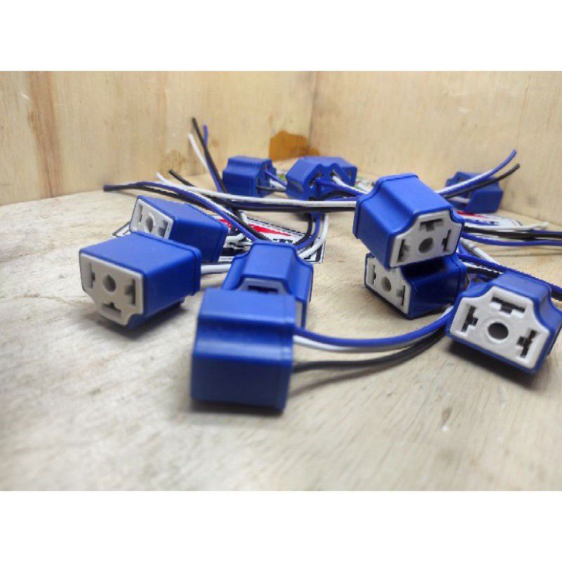 Soket Seal Beam Soket Lampu H4/HS1 Keramik untuk mobil dan motor