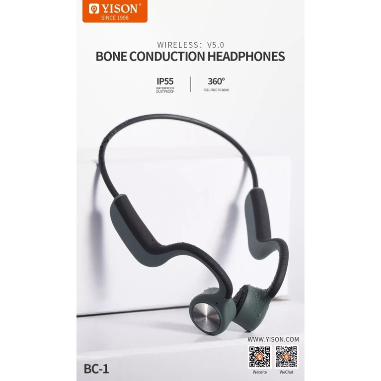 YISON BC-1 Headset Earphone Bluetooth Sport Olahraga Super Bass